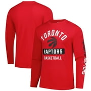 Men's-Fanatics Red Toronto Raptors Long Sleeve T-Shirt